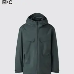 美品 UNIQLO Uブロックテックユーティリティパーカ 09 BLACK - メルカリ