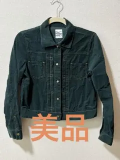 【美品】HERE'S ダークグリーン ジャケット　コーデュロイ