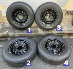 新車外し・ハイエース・２０２５年製・BRIDGESTONE　№１０９ 2025年製 新車外し品】トヨタ 200 ハイエース 純正 15in 6J +35