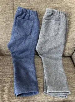 ユニクロ　フリースレギンス　10分丈　90サイズ