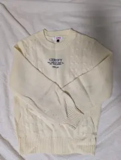 Finklatte ケーブルニットセーター S/140 クリーム