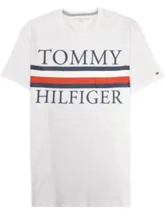 ★新品★トミーヒルフィガー メンズ 半袖 Tシャツ 白 ホワイト (A146)