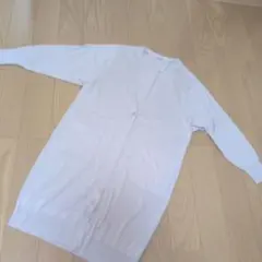 ユニクロ　UVカット ライトグレー M ロングカーディガン