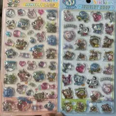 ジュエリードロップ ステッカー 2枚セット