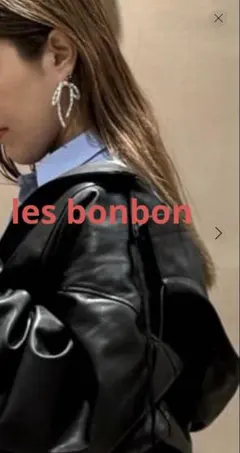 新品タグ付＜les bonbon＞BOW PRL ピアスのサムネイル
