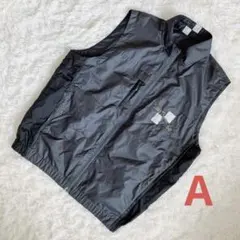 アダバット　リバーシブルベスト ジップアップ ブラック　刺繍　50