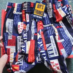 ボーイズトランクス ネイビー マルチカラー[パンツ子供用]