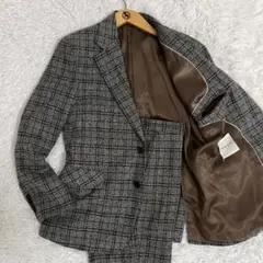 良品✨time is on スーツ セットアップ ツイード チェック柄 L位