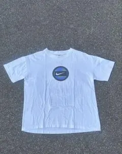 90s nike tシャツ usa製 デカロゴ ギザロゴ y2k 短丈 霜降り - メルカリ