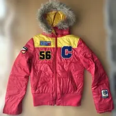 ココルル 赤いファージャケット フード付き CO&LU