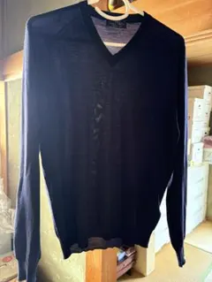 美品☆Fedeli Lana 140's　イタリア製高級ハイゲージニット