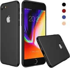 新品✨️iPhone8 ケース ブラック 黒 ケース 背面オープン