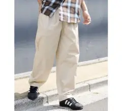 ウエストゴムシェフパンツ Lサイズチノパン