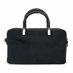 GUCCI ナイロン バンブー ハンドバッグ 黒 ショルダーなし