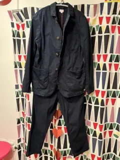 DENIM DUNGAREE ジャケットパンツ 160 ネイビー ママでも！