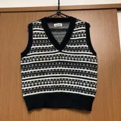 GANGWEI ストライプ柄 ニットベスト