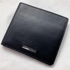 極美品✨ ディオール 二つ折り財布 バイフォールド ブラック DIORロゴのサムネイル