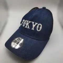 NEW ERA】阪神タイガース メッシュキャップ デニム風 フリーサイズ