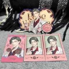 にじさんじ　バレンタイン　香り付きカード、チェキ風カード　五木左京