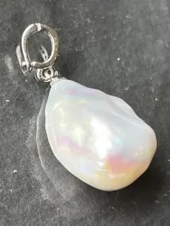 淡水パール　オイスターバロック　ペンダントトップ　silver925