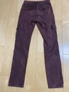 バーガンディ カーゴパンツ 4ポケット