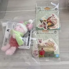 一番くじ くまのプーさん D賞・J賞 ピグレット あったかぬい・ステッカー