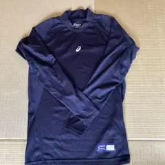 asics 野球用 長袖アンダーシャツ Sサイズ ネイビー