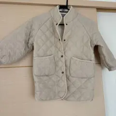 【美品】ベージュ キルティングコート