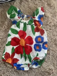 ベビー ロンパース 2枚セット 花柄