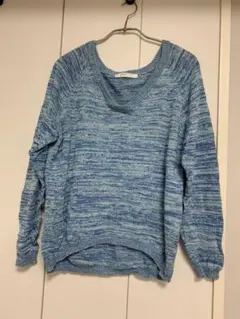 値下げ！　AZUL by moussy ニット トップス  水色　M