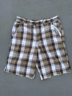 あ*様 00s チェックショーツ 膝下 古着 w34のサムネイル