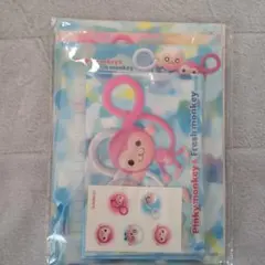 ピンキーモンキー　フレッシュモンキー　レターセット　シール付き　平成レトロ