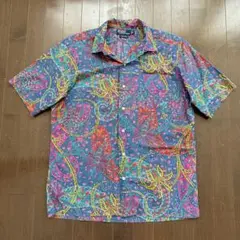 美品 開襟 ポロ ラルフローレン CALDWELL アロハシャツ 半袖シャツ