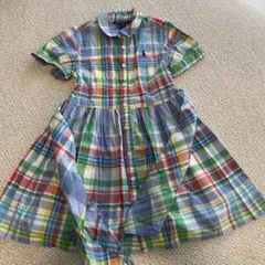 Polo Ralph Lauren 半袖チェックワンピース 4T
