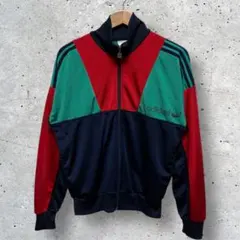 adidas トラックジャケット　ネイビー　グリーン　レッド　【168】
