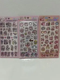 3枚セット　硬いシール カービィ　エスターバニー