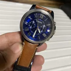 FOSSIL メンズ 腕時計 クォーツ ブルー文字盤のサムネイル