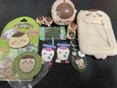 【推し活卒業】ちいかわ　くりまんじゅうだらけ　ぬいぐるみキーホルダーカードケース