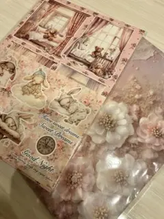 コラージュ素材　ダイカット　デザインペーパー