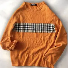Burberry ブラックレーベル バーバリーチェック 羊毛 長袖 M 2