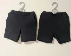 【2枚セット】familiar ハーフパンツ 110cm ブラック