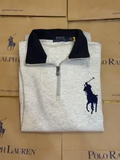 Polo Ralph Lauren グレー ハーフジップトレーナー