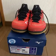 ミズノ バドミントンシューズ WAVE FANG ZERO 24.5センチ - メルカリ