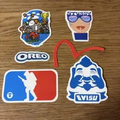 STUSSY A BATHING APE EVISU 防水ステッカー 6枚セットのサムネイル