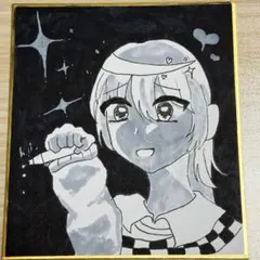 手描きイラスト アナログ 女の子 オリジナルキャラクター
