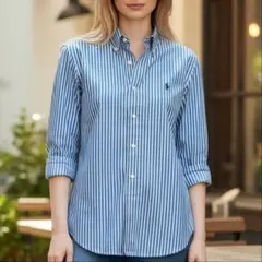 Ralph Lauren ストライプ ボタンダウンシャツ 90s