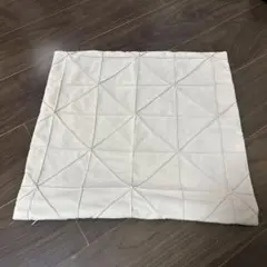 クリーム色 キルティング クッションカバー