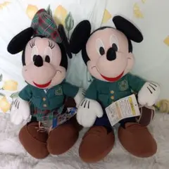 ディズニーミッキーマウスミニーマウスぬいぐるみセットレトロ人形