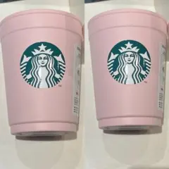 スタバ　SAKURA2026 2WAYステンレスカップ　ホルダーマットピンク