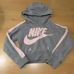 Nike グレー/ピンク フード付きパーカー XS